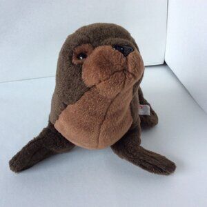 Gund Gundimals Sea Lion Stuffed Aimal Toy Plush 11" Brown Pretend Play